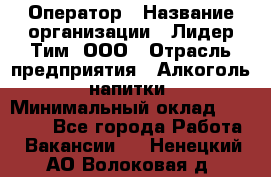 Оператор › Название организации ­ Лидер Тим, ООО › Отрасль предприятия ­ Алкоголь, напитки › Минимальный оклад ­ 25 740 - Все города Работа » Вакансии   . Ненецкий АО,Волоковая д.